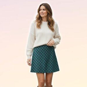 WILFRED Aritzia Classic Mini Textured A-Line Skirt Skirt Sz 6